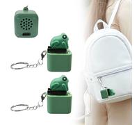 Juguete de inquietud de la Rana, 2 Piezas Juguete Rana Click Fidget, Clicker Antiestrés de Rana, Diseño de Rana Juguete Sensorial AntiEstrés, Llavero con Rana Croando, para Jóvenes, Adultos y Viajes