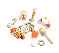 Juguete de instrumentos de madera de inspiración educativa para bebés de 18 meses. Mejora las habilidades sensoriales. Juego de regalo para músicos para niños pequeños