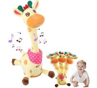 Juguete de Jirafa Musical, Juguete de Jirafa Que Habla y Baila, Juguetes de Jirafas Musical Luminoso, imitación de Sonido Interactivo, Jirafas interactiva (Yellow)