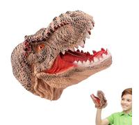 Juguete de juguete de dinosaurio con cabeza de goma suave T Rex | Realistic Animal PuppetFor Kids, Storytelling, Playtime, Educational Teaching Props, Interactive Shows, Role Play, Classroom Fun