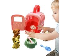 Juguete de juguete de pretendiente de perro, 8pcs educativos Playage de Cuidado de Mascotas para Mascotas, Jugador de papel de baño