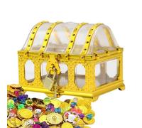 Juguete de la del tesoro, del tesoro del pirata del juguete | Caja de pirata decorativa para fiestas con temática pirata, precios para el rango