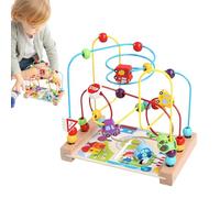 Juguete de laberinto de cuentas - Cubo ďe actividades đe madera d́e calidad para niños pequeños con laberinto d̄e cuentas, juguete dé ļaberinto ďé çuentas divertido y educativo | Circuito đé e