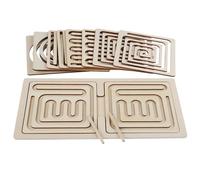 Juguete De Laberinto De Madera - Tablero Educativo De Entrenamiento De Control Manual Para El Desarrollo Del Cerebro, Juego Interactivo De Que Mejora El Enfoque Y La Coordinación | Rompecabez