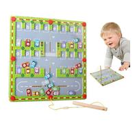 Juguete de Laberinto Magnético,Juguetes educativos de madera que promueven el aprendizaje a través del juego,Puzzle de aprendizaje del alfabeto en Laberinto - para niños y niñas