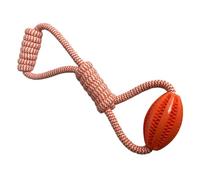 Juguete de limpieza de dientes de perro, cuerda de algodón, juguete para masticar, dispensador de golosinas integrado en forma de bola para perros caninos, cachorros, dientes, salud, juguete