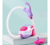 Juguete de Limpieza para Niños Aspiradora Efecto de Sonido Dinámico para Bebés, Material Seguro con Fuerte Poder de Succión para Juegos de Roles e Interacción Entre e Hijos, Ideal para (Pink)