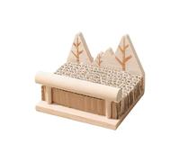 Juguete de loro, perca de madera para cacatúa, suministros de madera para masticar, suministros para construcción, forraje, trituración, juegos, jaula, interior y exterior