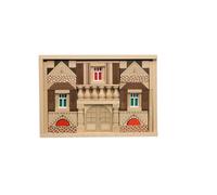 Juguete de Madera Juego Construcción Residenz 89 Piezas Bxhxt 28 ,5x20x5cm Nuevo