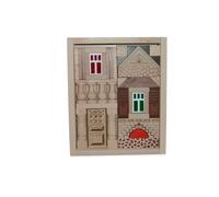 Juguete de Madera Juego de Construcción Residenz 49 Piezas Bxhxt 20x16x5cm Nuevo