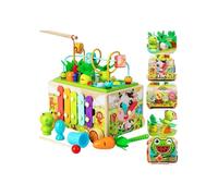 Juguete de madera Montessori para niños, juego de reconocimiento de animales y verduras, regalo educativo para niños.