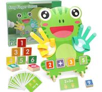 Juguete de madera para aprender a contar matemáticas para niños, juguete de conteo de matemáticas de madera, juguete Montessori a partir de 3, 4 y 5 años, juguete educativo de matemáticas para niños