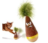 Juguete de madera para gatos inclinable y autoadrizable - Tamaño del material | Juguete interactivo silencioso para gatos con estimulación mental, juguet de actividad física antiaburrimiento, ejercic