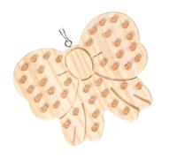 Juguete de madera para masticar de madera natural, juguete de entrenamiento para pájaros, juguete de inteligencia para loros, accesorios para jaula de pájaros