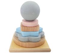 Juguete de Madera Torre Montaje Bxlxh 90x90x110mm Nuevo Tablero Juego Motricidad