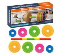 Juguete de mancuerna para niños - Juego de levantamiento de pesas para niños, equipo de entrenamiento ajustable | Kit de entrenamiento de juego de ejercicio de fitness seguro, desarrollo de fuerza del