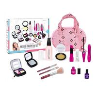 Juguete De Maquillaje De Espuma- Set De Regalo con Bolsa De CosméticosKit De Belleza para Niños | Juego De Maquillaje para Niñas Preescolares, Juego De rol, Disfraces Y Herramientas para Celebrar C