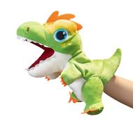 Juguete De Marioneta De Mano De Dinosaurio De Peluche - Animal De Peluche Suave De 7,87 Pulgadas para Niños Que Cuentan Cuentos Y Enseñan | Lindo Interactivo Verde Y Rojo para Juegos De rol 100