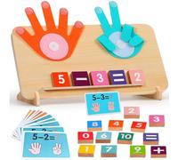Juguete de matemáticas de madera, aprendizaje de contar para niños, juguete de matemáticas Montessori, juguete educativo para preescolar, juguete numérico para 3, 4, 5 años, niños, niñas, regalo de