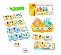 Juguete de Matemáticas para Contar con los Dedos | Juguete de aprendizaje de números - Juego de Habilidades de Cálculo - Para niños y niñas, hogar, aula, sala de juegos, educación en casa, jardín de i
