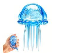 Juguete de Medusa de Neón Brillante con Tentáculos Largos,Juguete Sensorial Elástico con Partículas de Purpurina,Bola de Estrés TPR Suave para Niños y Adultos,Regalo Ideal para Oficina,Hogar,Pascua