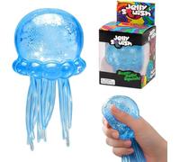 Juguete de Medusa de neón Brillante con tentáculos Largos, Suave Juguete sensorial elástico con partículas de Purpurina para niños y Adultos, Regalo para scuola, Oficina, hogar, Regalo de Pascua