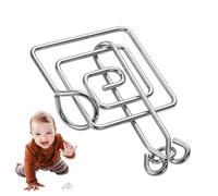 Juguete de Metal | Juego de de Alambre de Metal de 8 Piezas, Juguete para Trucos de Magia con Anillo Chino, Juego de Enclavamiento para Recuerdo de Fiesta, desafío para niños