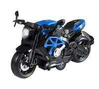 juguete de motocicleta para tirar hacia atrás, juguete de motocicleta | Juguete modelo de motocicleta inercial realista,Luces intermitentes de colores, sonido fantástico del motor, decoraciones de