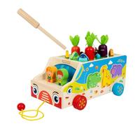 - Juguete de motricidad fina, juego de cultivo de zanahorias con forma de madera, aumento de percepción del color, juguete educativo para niños 1-3, aprendizaje de preescolar, educación en casa
