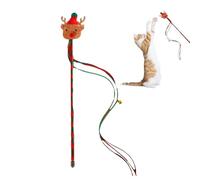 Juguete de Navidad para Gatos, s para Gatos de Interior - Juguete de Navidad para Gato Creativo de | Juguetes para Gatos Palillo Interactivo Portátil para Compañía Gatito