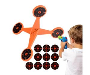 Juguete De Orientación con Rueda Giratoria, 10 Papeles De Destino con Salpicaduras, Spinner Giratorio De Entrenamiento De Tiro con Objetivos De Papel | Automático De Reinicio De Práctica De Ti