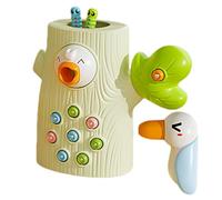 Juguete de pájaro carpintería - Habilidades motoras, Juego sensorial | Juega de alimentación magnética educativa para niños, actividad de desarrollo motor fino y divertido, juguete de aprendizaje insp