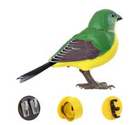Juguete de pájaro, juguete de pájaro eléctrico - animal de compañía electrónico que habla realista para oficina, ideal para juegos sensoriales cumpleaños actividades al aire libre decoración de