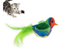 Juguete de pájaro para gatos con alas que se mueven, juguete realista para gatos, automático, súper suave, juguete interactivo para gatos de interior