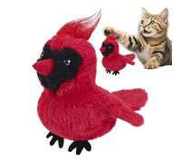 Juguete De Pájaro Para Gatos, Juguete Interactivo De Ave Para Gatos, Peluche Eléctrico Realista Con Aleteo Para Ratones Conejos Perros Razas Medianas Y Grandes Jaula De Mascotas, Entretenimiento para