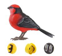 Juguete de pájaro para niños, pájaro cantor eléctrico - Figura realista de animales lindos para interactuar con función de voz como decoración de mesa y actividad de mascotas