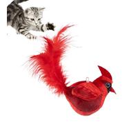 Juguete de pájaro y gato con alas aleteando, súper suave, juguete interactivo para pájaros voladores, para estimulación mental, ejercicio físico, alivio del aburrimiento, en interiores y exteriores