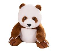 Juguete De Panda De Peluche: Lindo Compañero De Almohada Aterciopelado Con Personaje De Vida Silvestre, Figura Coleccionable De Tacto Suave, Tamaño De Once Pulgadas, Escultura Decorativa De Tela Cómod