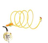 Juguete de para gatos, alambre de acero en 110 G | Ejercicio Interior Plegable 65 Cm, Este Curso Interactivo de obstáculos Combate El aburrimiento de los Animales de Compañía para Caza Y Escalar