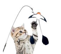 Juguete de para Gatos, diseño de Golondrinas, Juguete para Gatos con Cuerda y Campana, para Entrenar después de Comer contra el aburrimiento para la estimulación Mental en la casa, salón