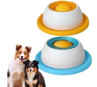 Juguete de para Perros | Dispensador Interactivo de golosinas para | automático Lento para promoción de Cachorros y Gatos, Caja de Transporte Accesorios (para Perros)