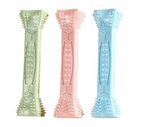 Juguete de para perros, juguete de limpieza de dientes de perro,3x Juguete de masticación de cachorros de cepillo de dientes - Cuidado oral resistente a la mordedura de la varilla de molienda para de