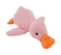 Juguete de Pato Calmante para Perros, Cojín de Patitos Relajantes para Cachorros, Juguete Interactivo Masticable Anti-Estrés con Chirrido, Suave y Cómodo pato Que Hace Cuac, Ideal para Perros