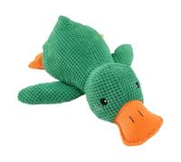 Juguete de Pato Calmante para Perros, Cojín de Patitos Relajantes para Cachorros, Juguete Interactivo Masticable Anti-Estrés con Chirrido, Suave y Cómodo pato Que Hace Cuac, Ideal para Perros