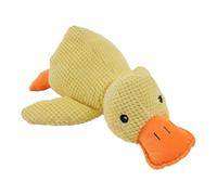 Juguete de Pato Calmante para Perros, Cojín de Patitos Relajantes para Cachorros, Juguete Interactivo Masticable Anti-Estrés con Chirrido, Suave y Cómodo pato Que Hace Cuac, Ideal para Perros