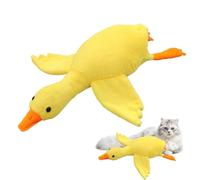 Juguete de pato para perros, juguetes masticables agresivos para perros, mordedor gigante lavable, muñeca de peluche de raza mediana para cachorros de entretenimiento para vivir en el parque