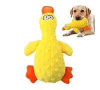 Juguete de pato para perros | Peluche de peluche con sonido chirriante calmante | Lindo juguete de pato para perros pequeños, medianos y grandes, perros masticadores atacantes, cachorros, mascotas