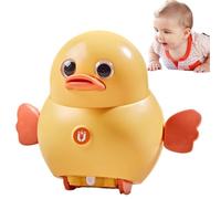 Juguete de Pato Que Camina, Estatua de Animales de Pato Despierto, Juguete de Arrastre de Animales de magnético con 2 Modos de luz, Juguete de oscilante oscilante para el hogar