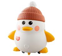 Juguete de pato Tummy Time, resistente juguete familiar de pato oscilante antidesgaste con música, interactivo educativo preescolar para bebés de 0 a 12 meses, juguetes para el tiempo boca abajo