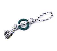 Juguete de pelota para perro con cuerda, juego interactivo para perros, relleno de dentición, juguetes para masticar, juguete interactivo para perros, bola de algodón, cuerda interactiva para perros